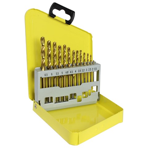 ALPHA DRILL BIT SET HSS METRIC GOLD SERIES - 13 PCE